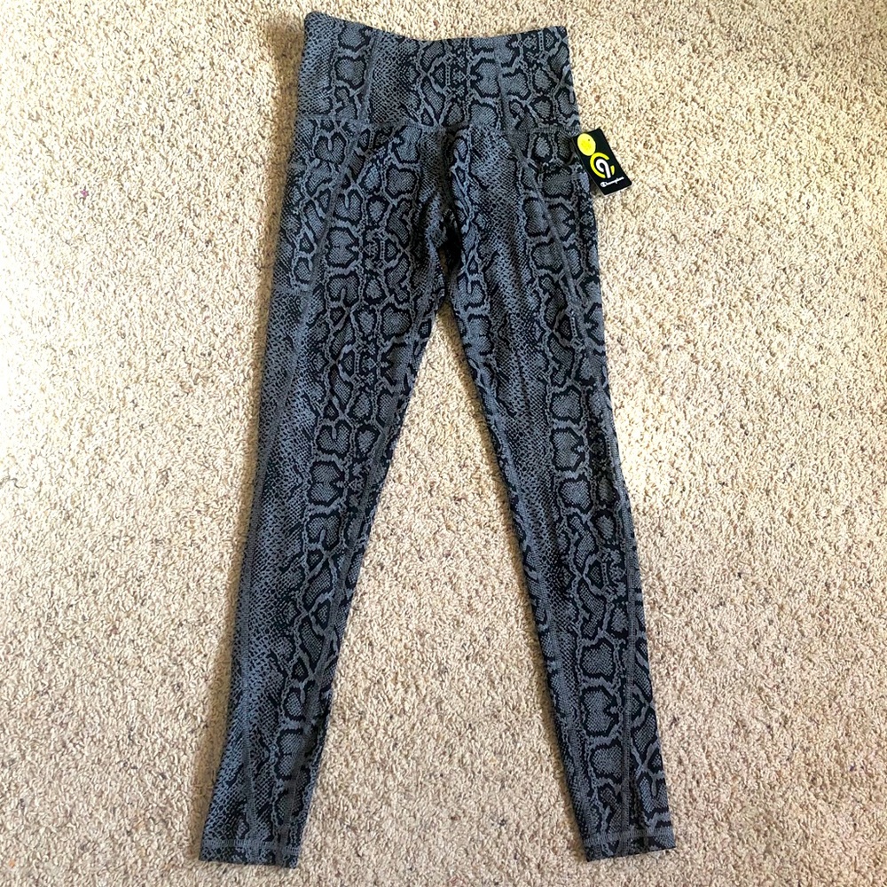 NWT Champion Snakeskin Leggings - Small